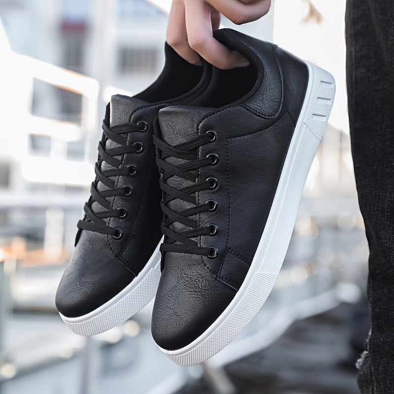 Men's Stylish Brown Sneakers - Casual & Sporty Lace-Up Shoes with Durable PVC Sole, Comfortable Fabric Lining for Casual Attire, Fitness Training, and Gym - Low-Top Design, Gym Footwear | Casual Fitness Shoes | Upper